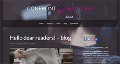 Desktop Screenshot of confrontmagazine.com