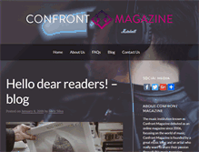 Tablet Screenshot of confrontmagazine.com
